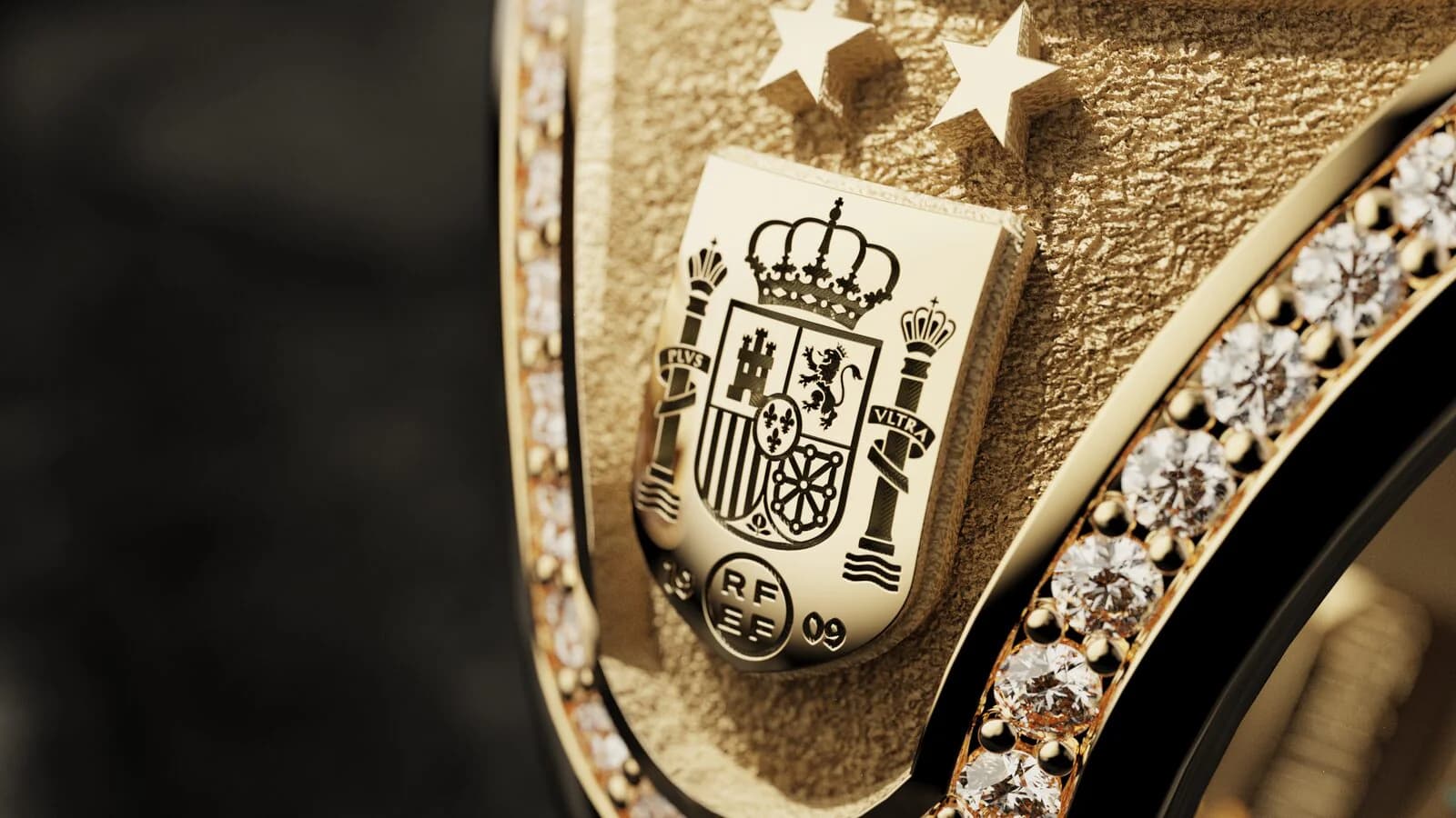 The Spain FIFA World Cup 2026™ Champions Ring — crest detail